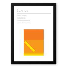 Quadro Decorativo 23x33cm Nerderia e Lojaria drinks sarezac branco