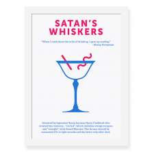 Quadro Decorativo 23x33cm Nerderia e Lojaria drinks satan preto