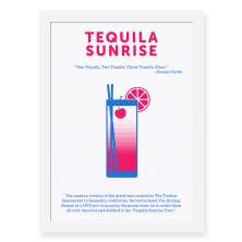 Quadro Decorativo 23x33cm Nerderia e Lojaria drinks tequila preto