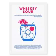Quadro Decorativo 23x33cm Nerderia e Lojaria drinks whiskey preto