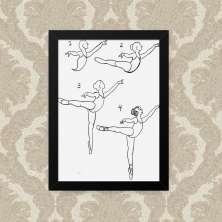 Quadro Decorativo 23x33cm Nerderia e Lojaria quadro draw preto