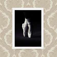 Quadro Decorativo 33x43cm Nerderia e Lojaria baleet dance preto