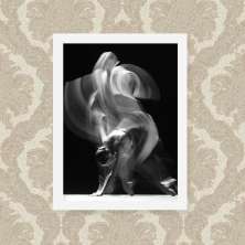 Quadro Decorativo 33x43cm Nerderia e Lojaria ballet ghost preto