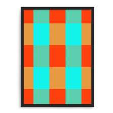 Quadro Decorativo 33x43cm Nerderia e Lojaria geometrica 09 preto