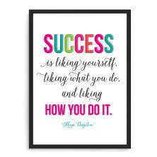 Quadro Decorativo 33x43cm Nerderia e Lojaria success preto