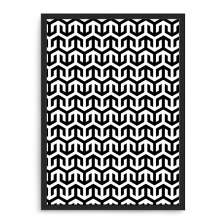 Quadro Decorativo 33x43cm Nerderia e Lojaria textura 05 preto
