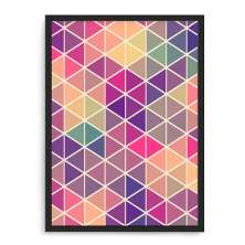 Quadro Decorativo 33x43cm Nerderia e Lojaria triangulo preto