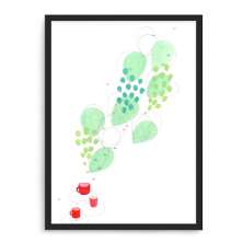 Quadro Decorativo 33x43cm Nerderia e Lojaria xicaras vermelhas preto