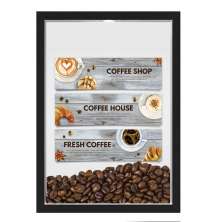 Quadro Decorativo Café grãos Nerderia 30x40 Fresh