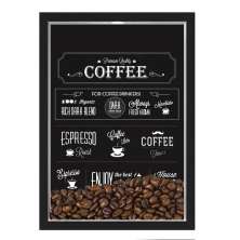 Quadro Decorativo Café grãos Nerderia 30x40 Premium Quality