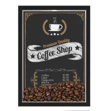 Quadro Decorativo Café grãos Nerderia 30x40 Shop