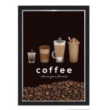 Quadro Decorativo Café grãos Nerderia 30x40cm  Choose
