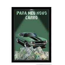 Quadro Decorativo Moto E Carros Nerderia Com Iluminação Led