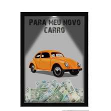 Quadro Decorativo Moto E Carros Nerderia Com Iluminação Led