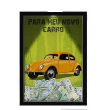 Quadro Decorativo Moto E Carros Nerderia Com Iluminação Led