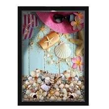 Quadro Decorativo Porta Conchas Nerderia - Iluminação Led