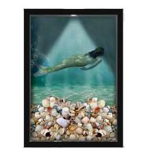 Quadro Decorativo Porta Conchas Nerderia - Iluminação Led