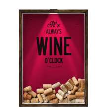 Quadro Decorativo Porta Rolha Vinho Nerderia -Iluminação Led