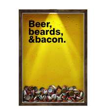 Quadro Decorativo Porta Tampinha/Lacre Cerveja Nerderia -Iluminação Led