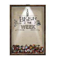 Quadro Decorativo Porta Tampinha/Lacre Cerveja Nerderia -Iluminação Led