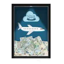 Quadro Decorativo Viagens Nerderia -Iluminação Led
