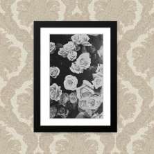 Quadro Flor Branca 23X33