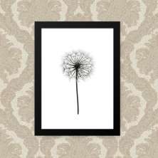 Quadro Flor Branco 23X33
