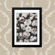 Quadro Flores Brancas 33X43cm