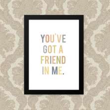 Quadro Friend 33X43cm