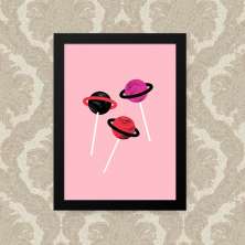 Quadro Galaxy Lollipop 33X43cm