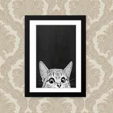 Quadro Gato 23X33