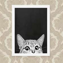 Quadro Gato 23X33