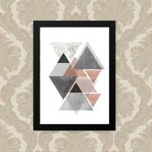 Quadro Geometrico Triangulo 23X33