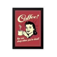 Quadro Girl Coffee 23X33