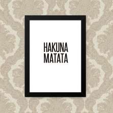 Quadro Hakuna Matata 23X33cm