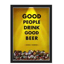 Quadro Led Porta Tampinhas Nerderia Led Cerveja Good People Good Beer