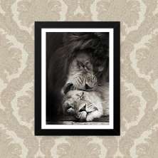 Quadro Lion Love 23X33cm