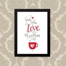 Quadro Love Coffee 23X33