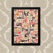 Quadro Love Vintage 23X33