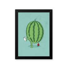 Quadro Melancia No Banheiro 23X33