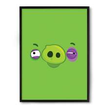 Quadro Nerderia Angry Birds Pig