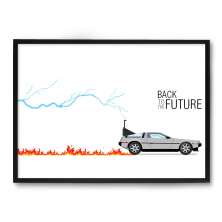 Quadro Nerderia Back To The Future Fire