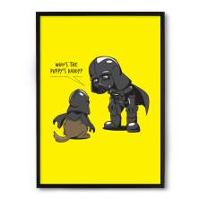 Quadro Nerderia Cachorro Do Vader