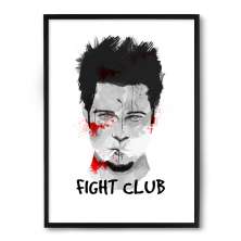 Quadro Nerderia Fiht Club Brad Pit