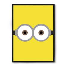 Quadro Nerderia Minion Dois Olhos