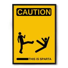 Quadro Nerderia This Is Sparta