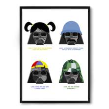 Quadro Nerderia Vader Chaves