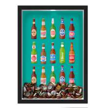 Quadro Porta Tampinhas Nerderia Beers