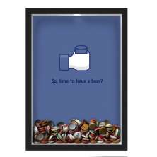 Quadro Porta Tampinhas Nerderia Facebook Beer Time