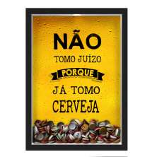 Quadro Porta Tampinhas Nerderia Juizo